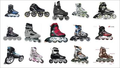 Some of the varieties of inline skates