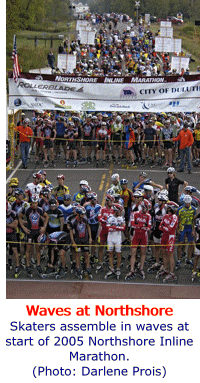Photo of start at 2005 Northshore Inline Marathon