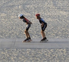 Skaters in the Cold