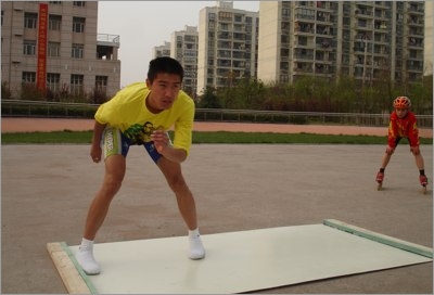 Skaters in the Cold