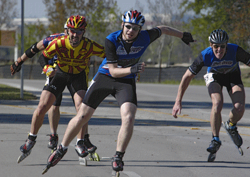 Lawrence Wampler sprints to the finish