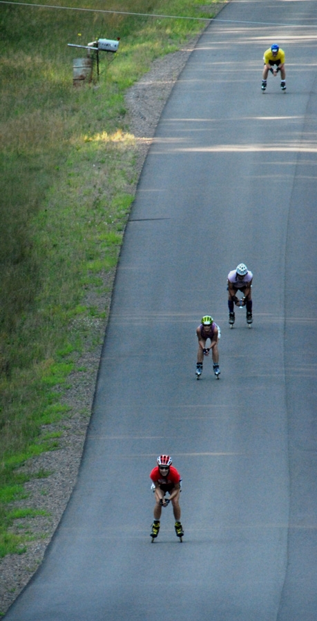 Downhill skaters at Hayward