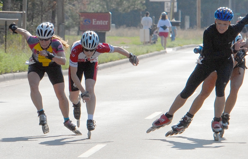 Women sprint for finish in Hayward Inline Marathon