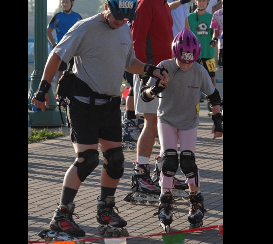 Father and Daughter Skaters