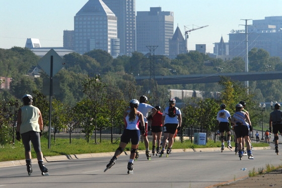 Skaters and Skyline