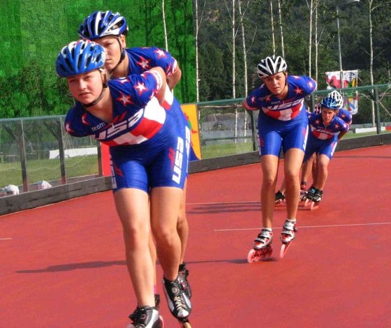 Brianna Kramer on the track