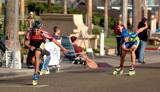 Silver Strand Half Marathon - sprint finish