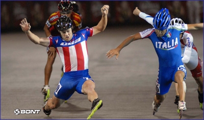 Joey Mantia hawks for 5000-meter relay gold
